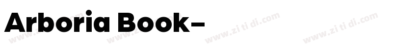 Arboria Book字体转换